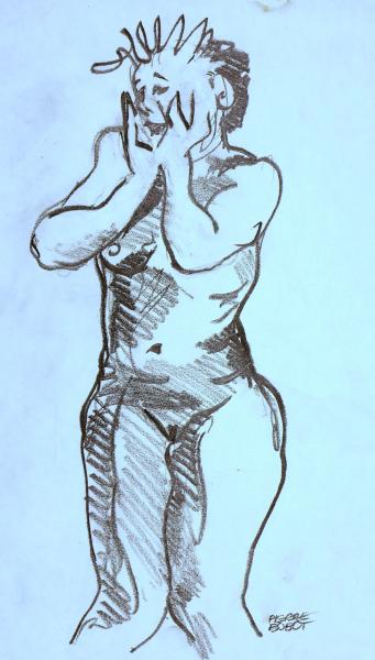 L'étonnée - Mine de plomb - 40x30cm.JPG