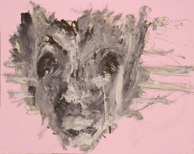 Petit monstre triste - Encre de Chine et acrylique blanche sur papier -  41x31cm.JPG