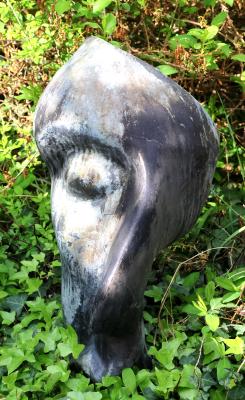 Grande tête - Bronze patiné naturellement - H 60cm.JPG