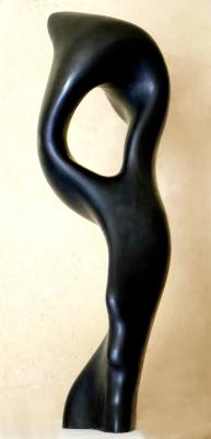 La femme en noir - Bronze patiné - H 60cm.JPG