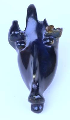 Masque bleu - Bronze patiné - P 15cm.JPG