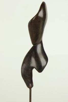 Petit buste brun - Bronze patiné - H 10cm hors support.jpg