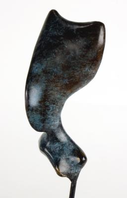 Petite Guimby - Bronze patiné bleu - H 10cm hors support.jpg