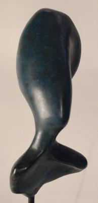 Portrait en fleur - Bronze patiné - H 10cm.JPG
