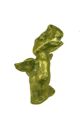 Bébé diplodocus apprenant à voler - Bronze brossé - H 5cm.JPG
