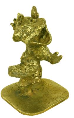 Petit monstre joueur - Bronze brossé - H 15cm.JPG